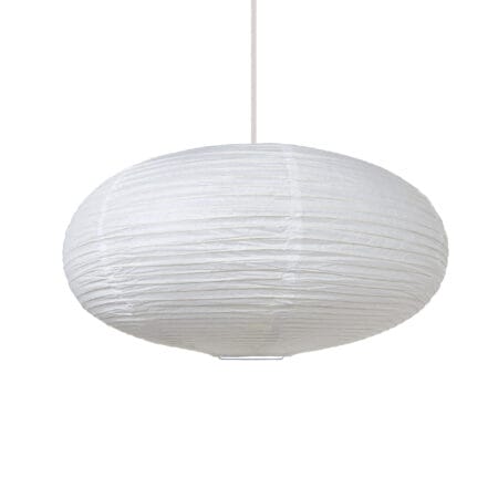 6520 (49cm 20 inch) White Ribbed wire paper lantern