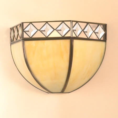 Bevelled Glass wall light (25CM)