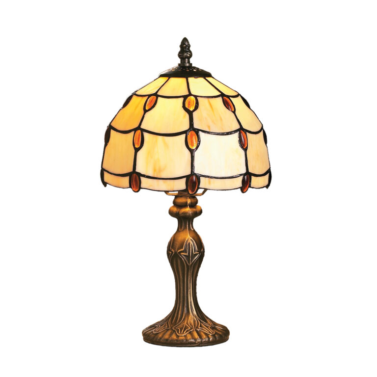 Amber Jewel Tiffany Table Lamp