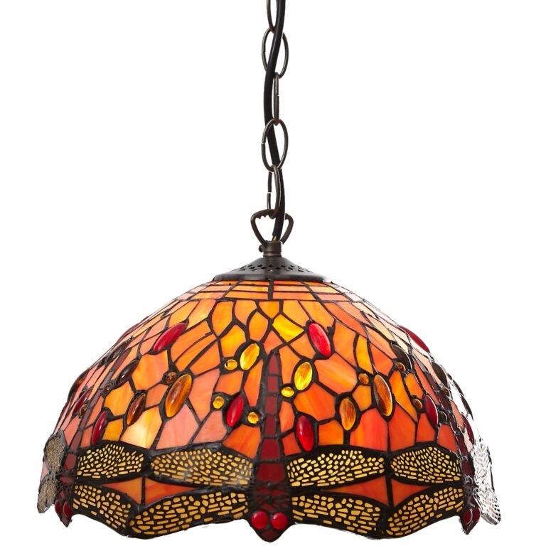 Traditional Orange Tiffany Dragonfly Shade (Shade Only)