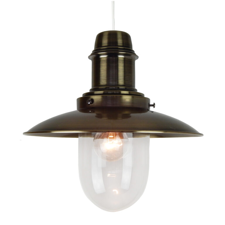 Antique Brass Fisherman EasyFit LampShade