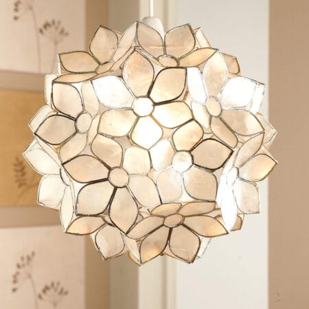Capiz Shell Celing Light Lampshade Pendant Flower Ball