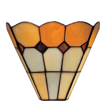 Beige/Red Bistro Wall Light