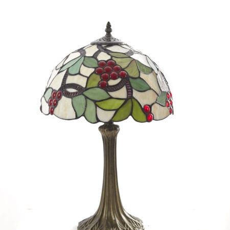 30cm Grape design Tiffany table Lamp with Leaf Base