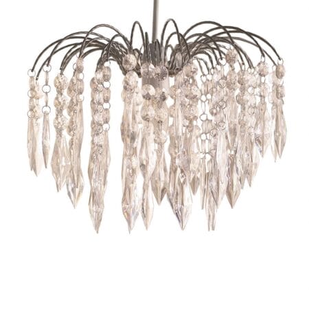 LA23L - 37cm 4 Tier Acrylic Fountain Chrome Shade